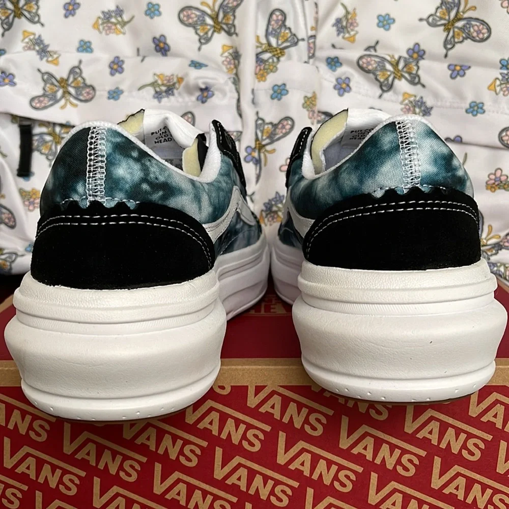 Vans WMNS Old Skool Over Tie-Dye Black/Multi VN0A7Q5EBMV Platforms